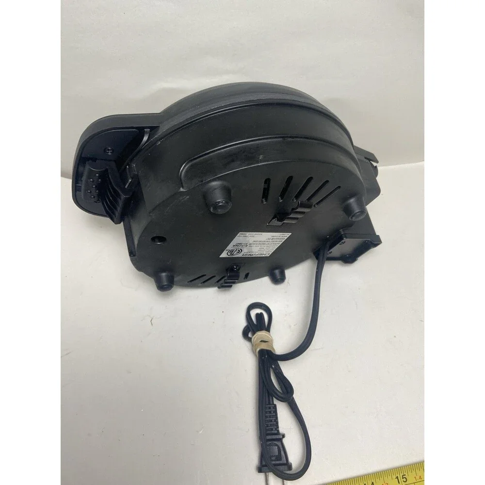 Chefman Anti-Overflow Belgian Waffle Maker Shade Selector Non-Stick Black Tested